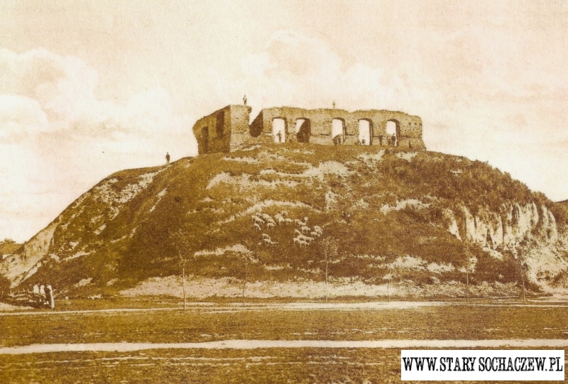 Ruiny zamku w 1904.